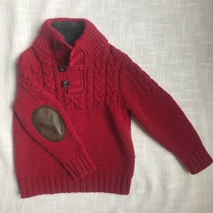Red gap sweater